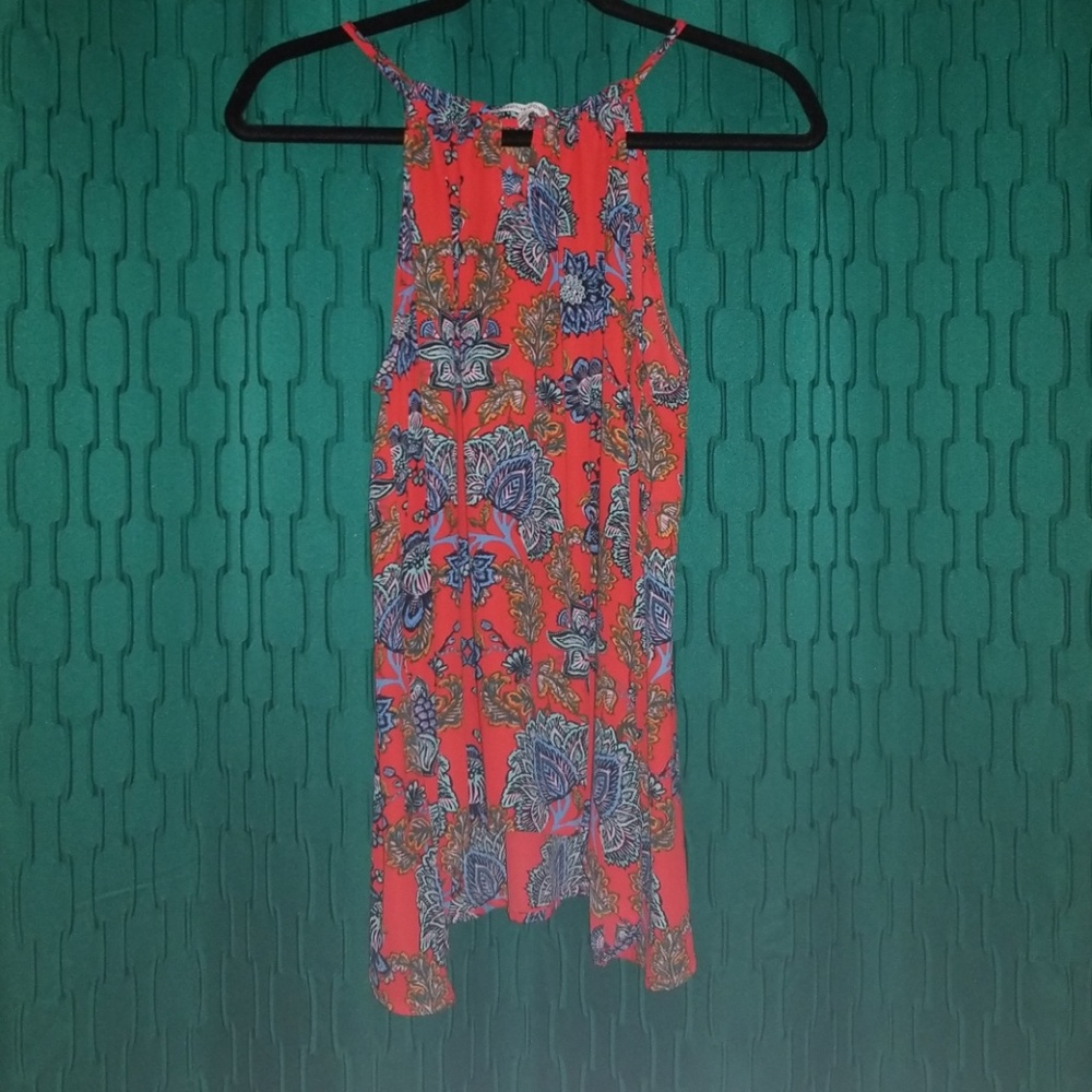 Paisley-Printed Strap Blouse